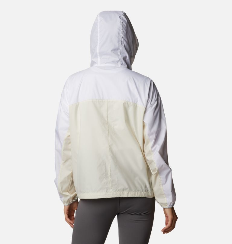 Women's Alpine Chill Windbreaker Jacket, Color: White, Chalk, Cirrus Grey, image 2