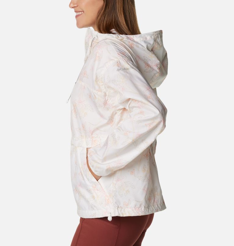 Women’s Alpine Chill Windbreaker, Color: Sea Salt Tigerlines, image 3