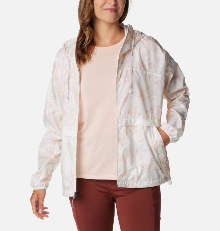 Women’s Alpine Chill Windbreaker, Color: Sea Salt Tigerlines, image 7