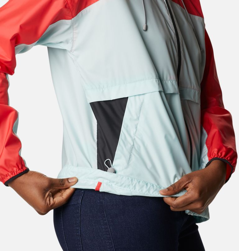 Alpine Chill Windbreaker | 676 | XS, Color: Red Hibiscus, Icy Morn, Black, image 6