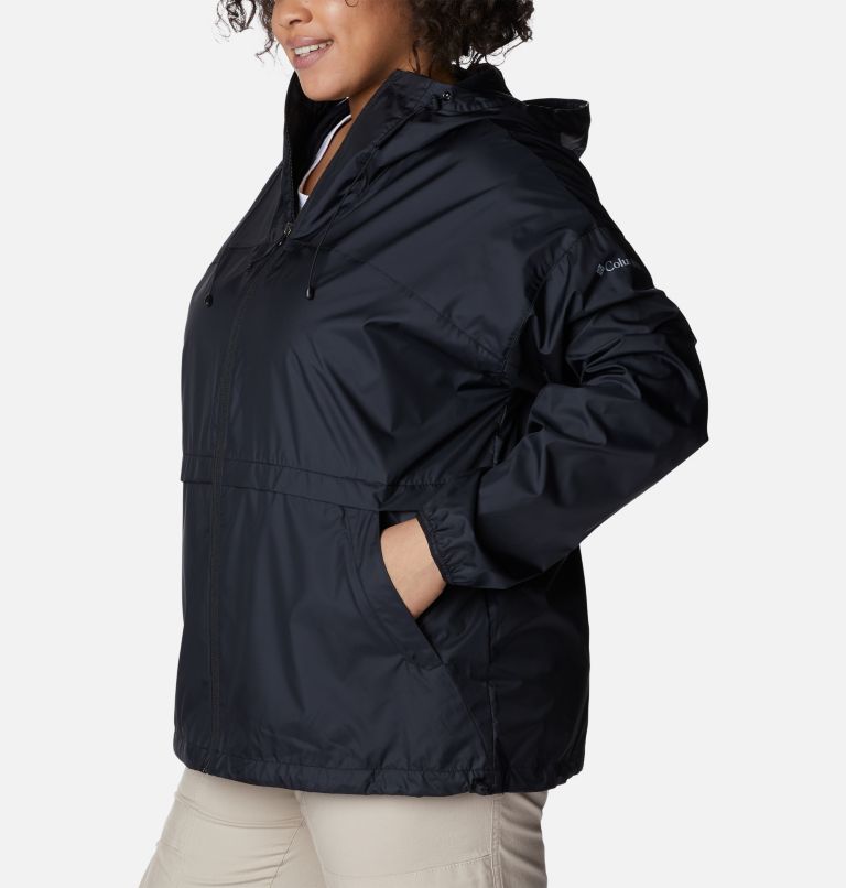 Thumbnail: Women's Alpine Chill Windbreaker Jacket - Plus Size, Color: Black, image 3