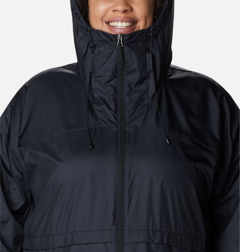 Women's Alpine Chill Windbreaker Jacket - Plus Size, Color: Black, image 4