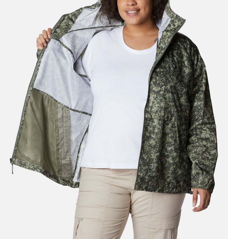 Women's Alpine Chill Windbreaker Jacket - Plus Size, Color: Safari Dotty Disguise Print