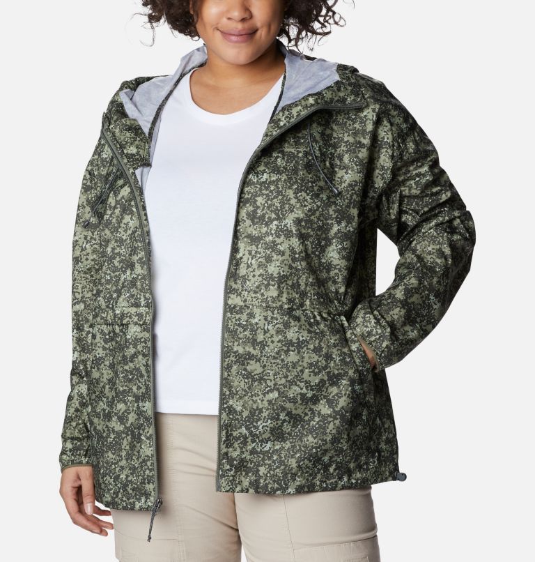 Women's Alpine Chill Windbreaker Jacket - Plus Size, Color: Safari Dotty Disguise Print