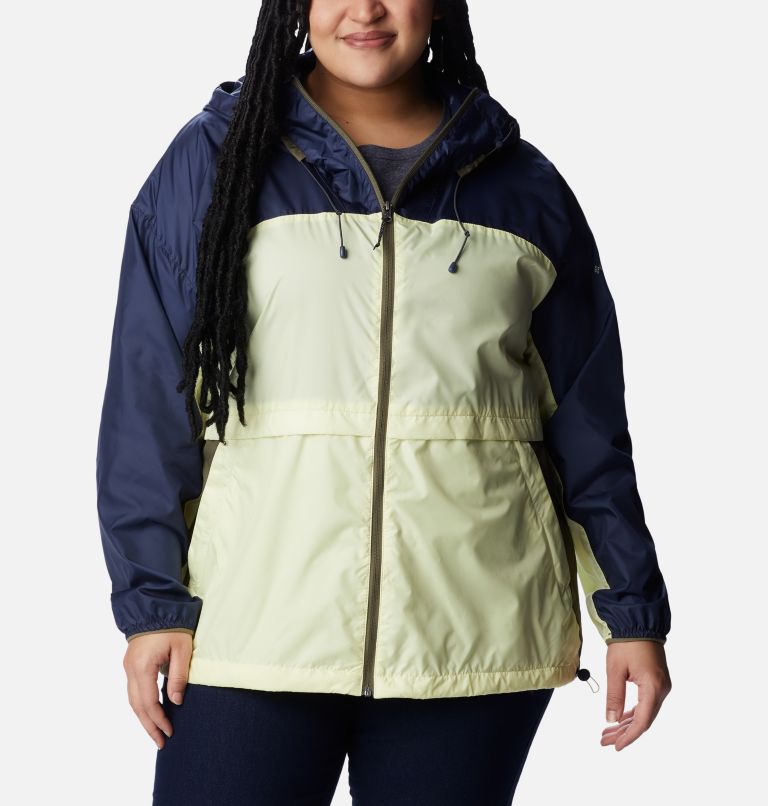Thumbnail: Women's Alpine Chill Windbreaker Jacket - Plus Size, Color: Nocturnal, Endive, Stone Green, image 1