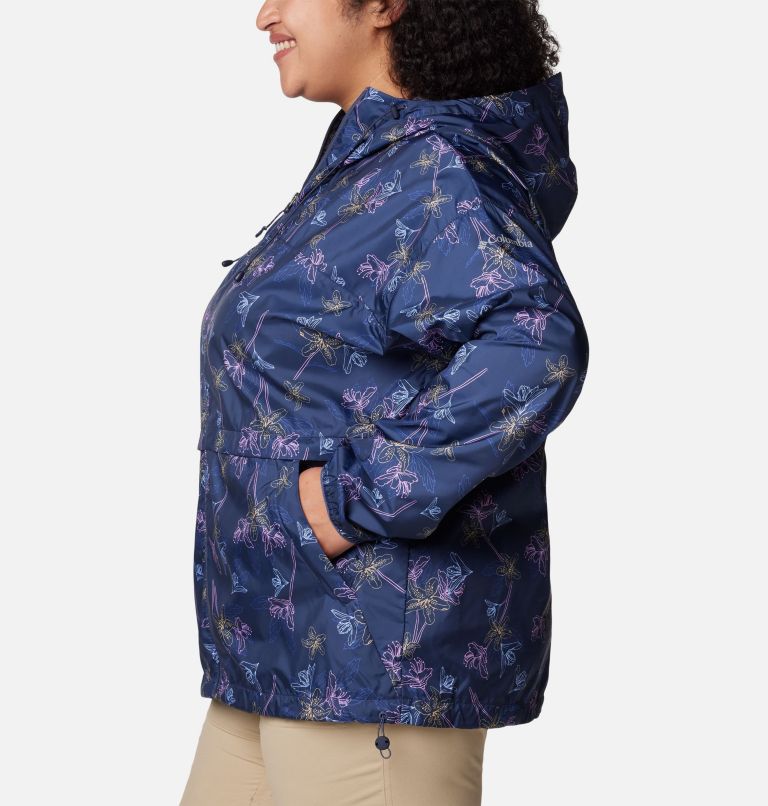 Women's Alpine Chill Windbreaker Jacket - Plus Size, Color: Nocturnal Tigerlines, image 3
