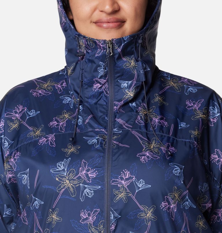 Women's Alpine Chill Windbreaker Jacket - Plus Size, Color: Nocturnal Tigerlines, image 4