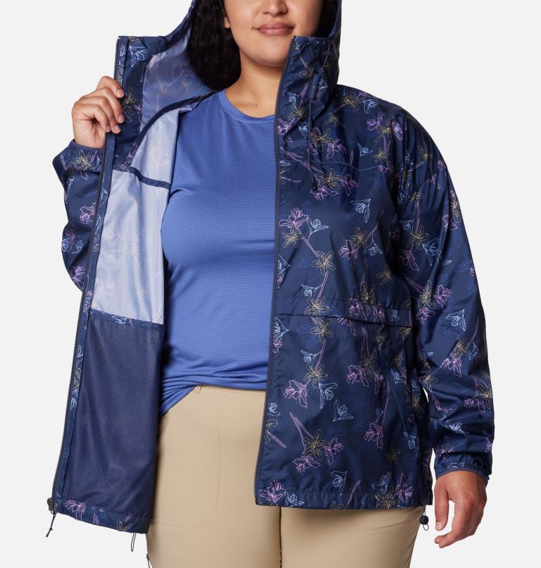 Women's Alpine Chill Windbreaker Jacket - Plus Size, Color: Nocturnal Tigerlines, image 5