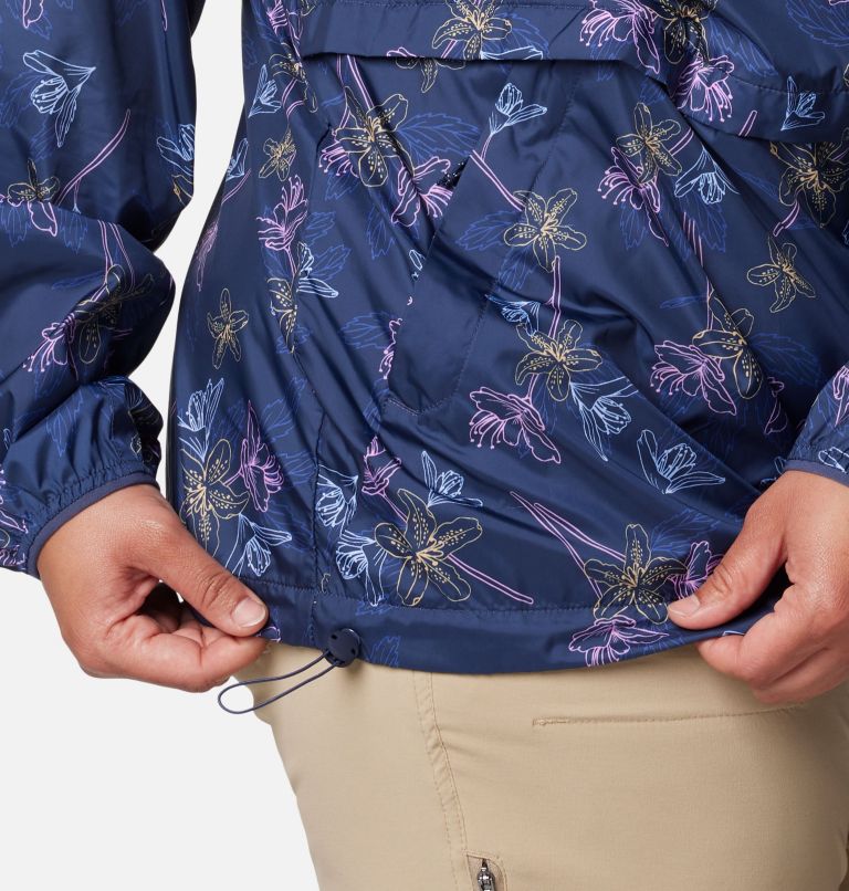 Women's Alpine Chill Windbreaker Jacket - Plus Size, Color: Nocturnal Tigerlines, image 6