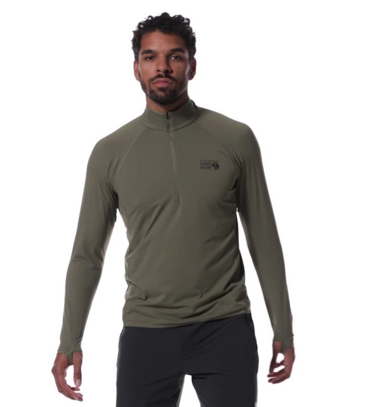 Crater Lake à demi-zip, Color: Stone Green