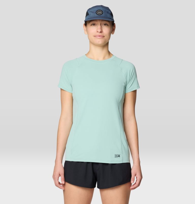 Women's Crater Lake Short Sleeve, Color: Mineral Spring, image 1