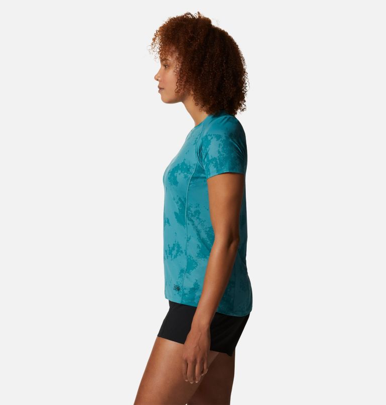 Women's Crater Lake Short Sleeve, Color: Palisades Scatter Dye Print, image 3