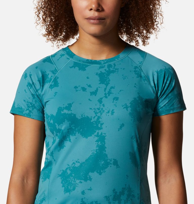 Women's Crater Lake Short Sleeve, Color: Palisades Scatter Dye Print, image 4