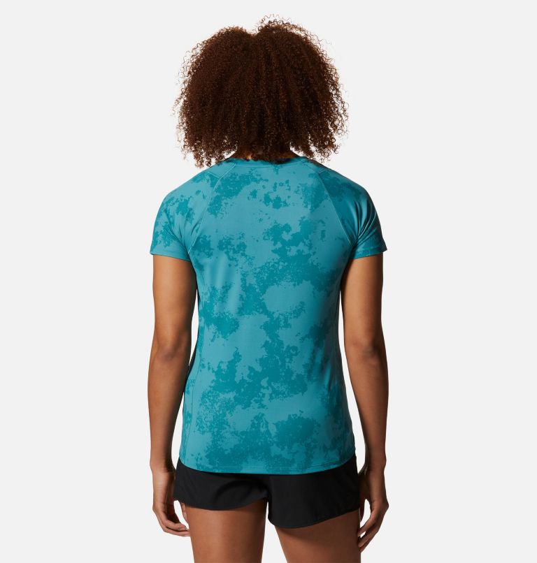 Women's Crater Lake Short Sleeve, Color: Palisades Scatter Dye Print, image 2