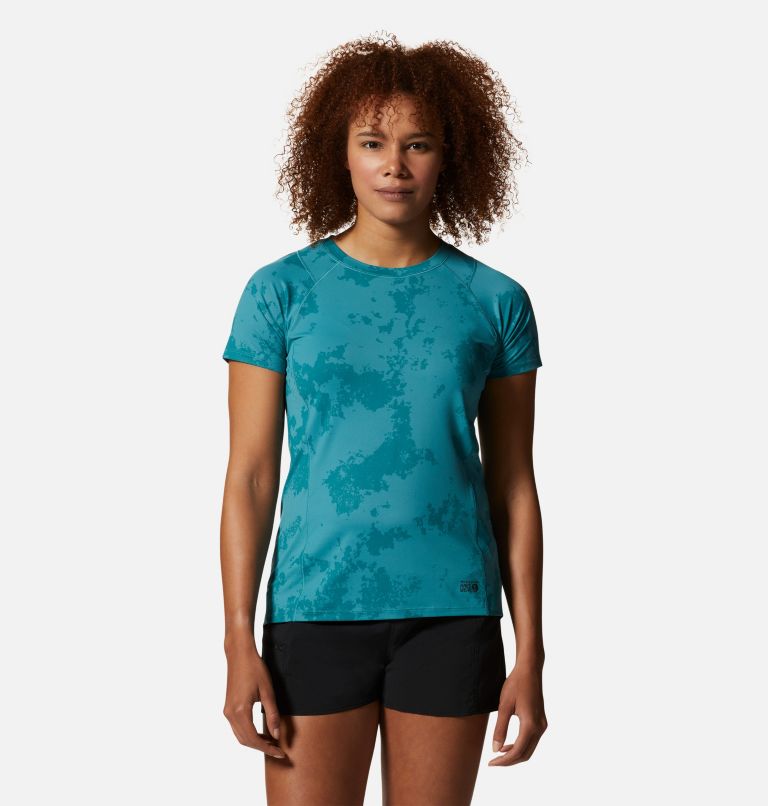 Women's Crater Lake Short Sleeve, Color: Palisades Scatter Dye Print, image 1