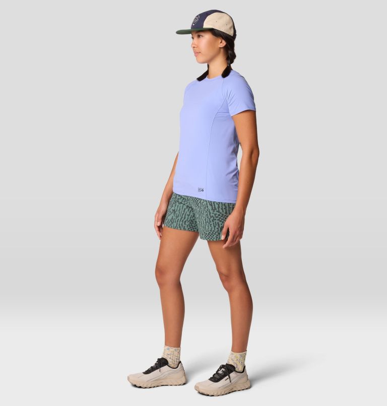 Women's Crater Lake Short Sleeve, Color: Light Illusion, image 5