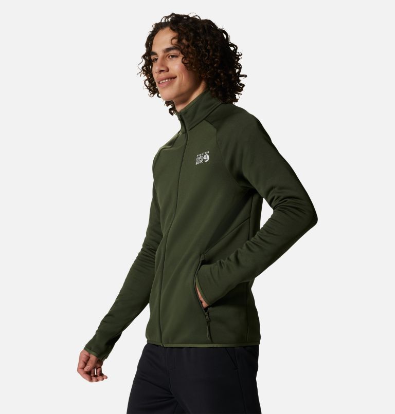 Men's Polartec® Power Stretch® Pro Jacket, Color: Surplus Green, image 3