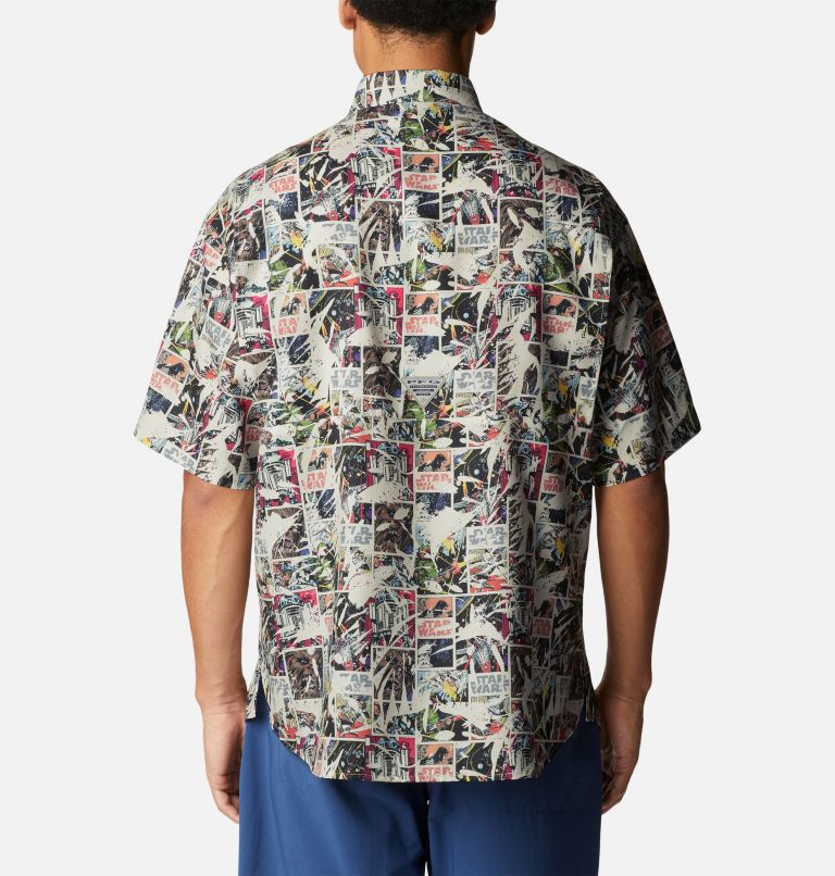 Thumbnail: Men’s Cantina II Super Tamiami Short Sleeve Shirt - Big, Color: Sea Salt, image 2