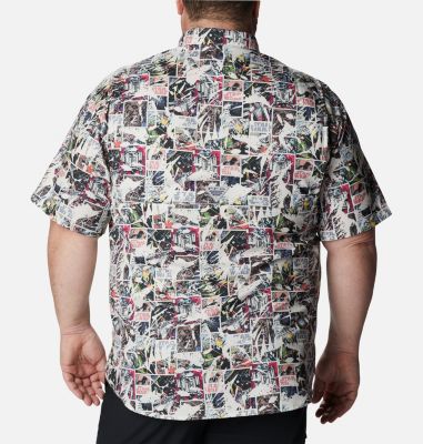 Men&rsquo;s Cantina II Super Tamiami Short Sleeve Shirt - Big, Color: Sea Salt