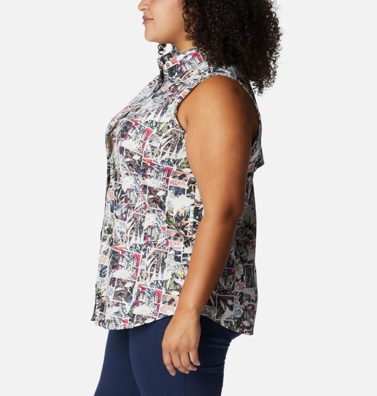 Chemise à manches courtes Cantina II Super Tamiami pour femme - Grandes tailles, Color: Sea Salt, image 3