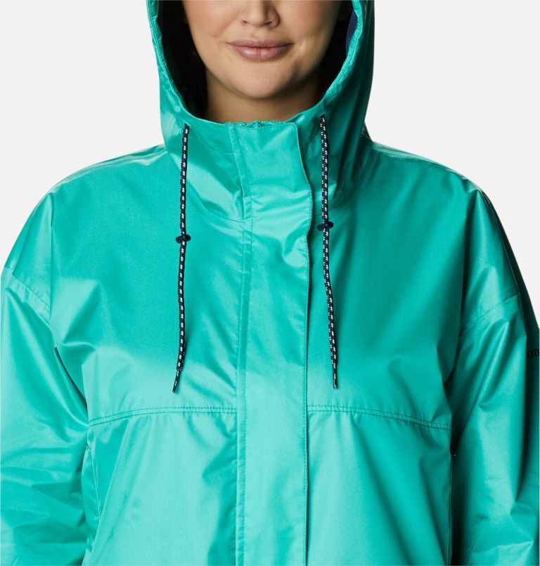 Thumbnail: Women's Splash Side Shortie Jacket, Color: Electric Turquoise, image 4