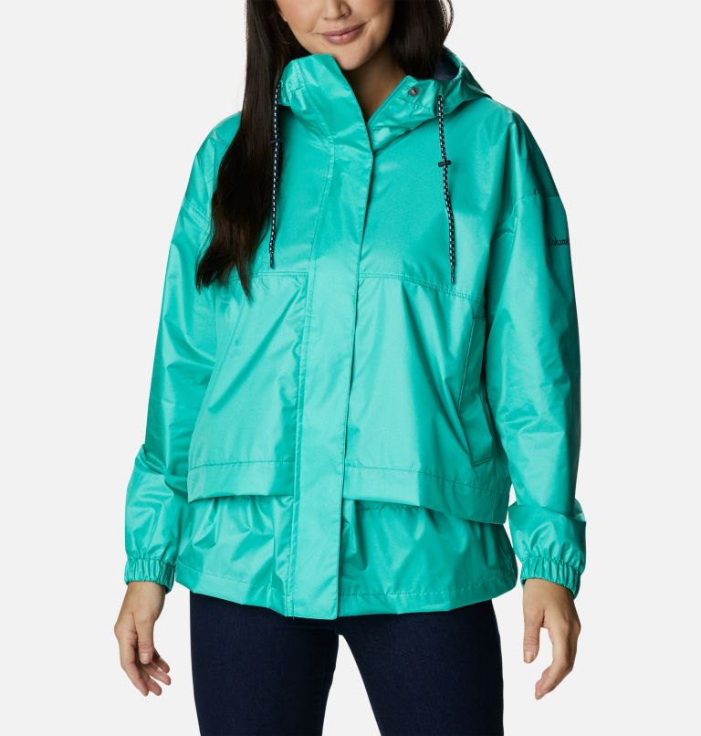 Thumbnail: Women's Splash Side Shortie Jacket, Color: Electric Turquoise, image 1