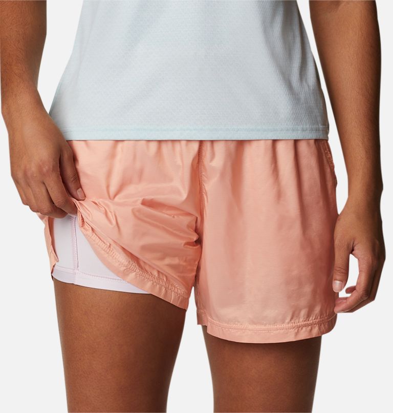 Women’s Alpine Chill Zero Iridescent Multisport Shorts, Color: Pink Dawn Iridescent, image 6