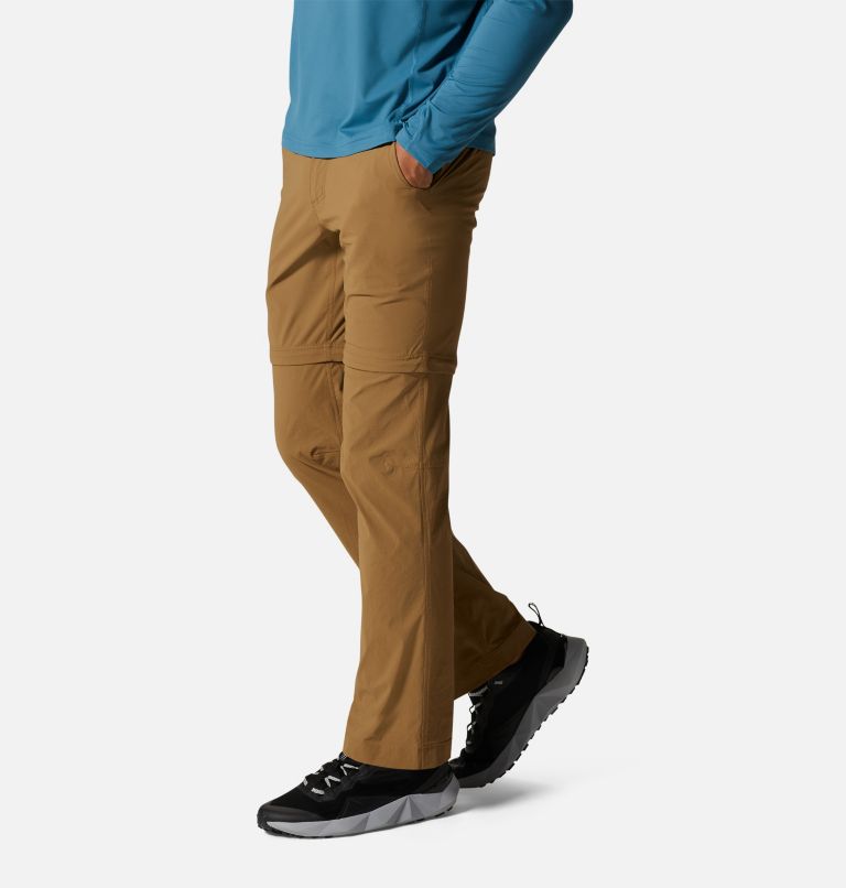 Men's Basin Trek Convertible Pant, Color: Corozo Nut, image 3