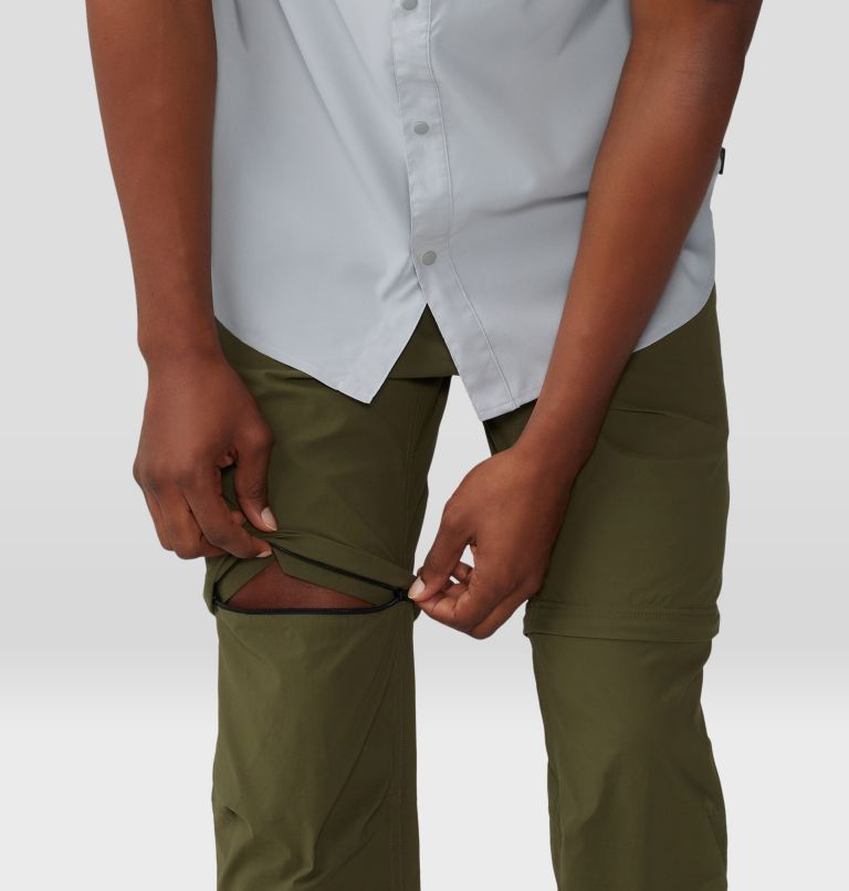 Men's Basin Trek Convertible Pant, Color: Dark Pine, image 6