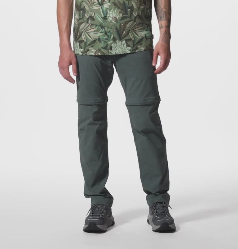 Men's Basin Trek Convertible Pant, Color: Black Spruce