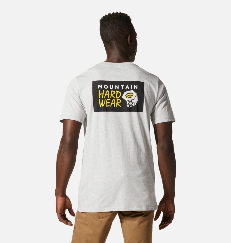 Men's Box Logo Short Sleeve, Color: Hardwear Grey Heather, image 2