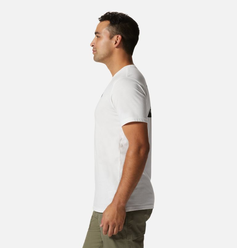 Thumbnail: Men's MHW Logo in a Box Short Sleeve, Color: Fogbank, image 3