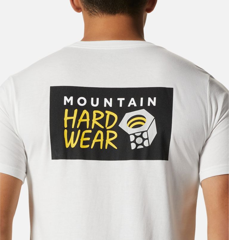 Men's MHW Logo in a Box Short Sleeve, Color: Fogbank