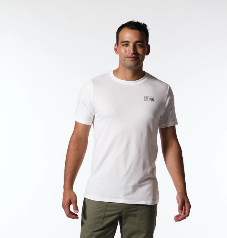 Thumbnail: Men's MHW Logo in a Box Short Sleeve, Color: Fogbank, image 2