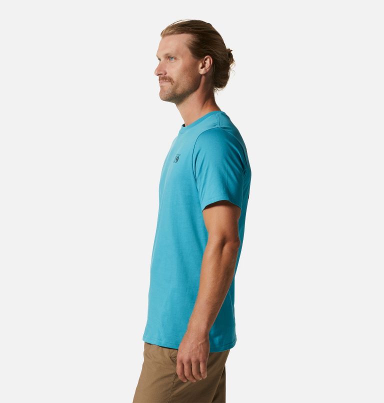 T-shirt à manches courtes MHW Logo in a Box Homme, Color: Teton Blue, image 3