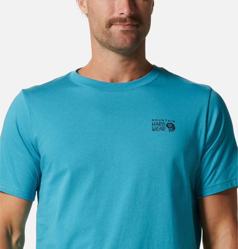 Thumbnail: Men's MHW Logo in a Box Short Sleeve, Color: Teton Blue, image 4
