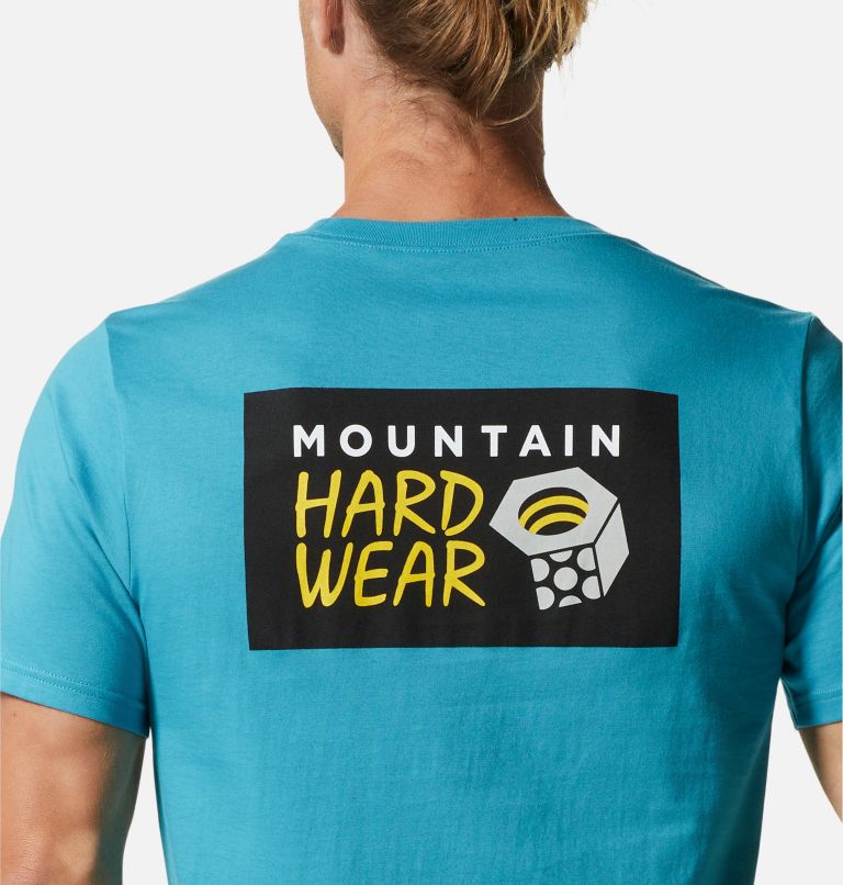 Thumbnail: Men's MHW Logo in a Box Short Sleeve, Color: Teton Blue, image 5