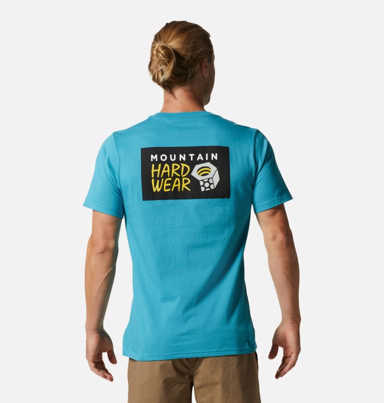 Thumbnail: T-shirt à manches courtes MHW Logo in a Box Homme, Color: Teton Blue, image 2