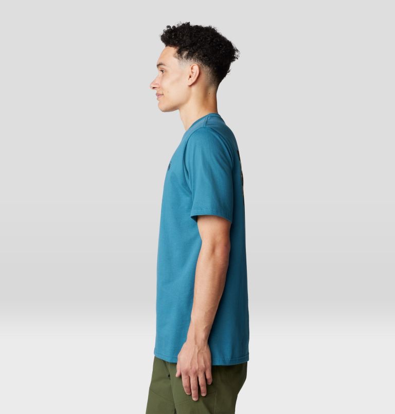 Men's Box Logo Short Sleeve, Color: Baltic Blue, image 3