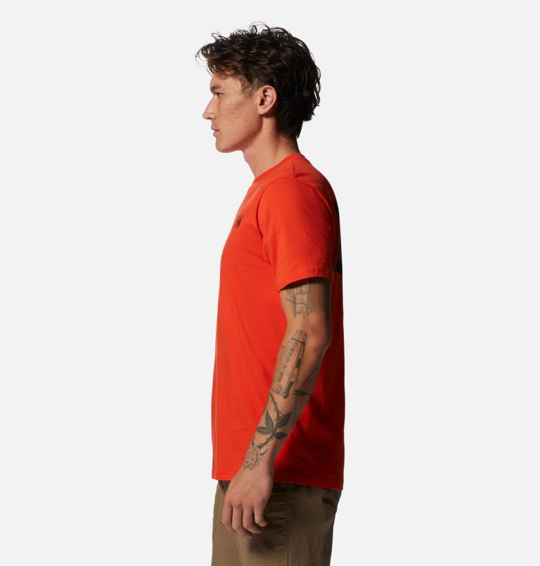 Thumbnail: Men's MHW Logo in a Box Short Sleeve, Color: State Orange, image 3