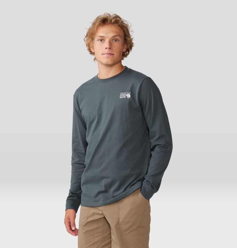 Haut à manches longues Box Logo Homme, Color: Volcanic, image 1
