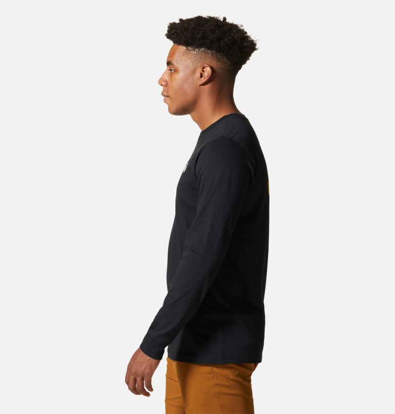 Men's MHW Logo in a Box Long Sleeve, Color: Black, image 3