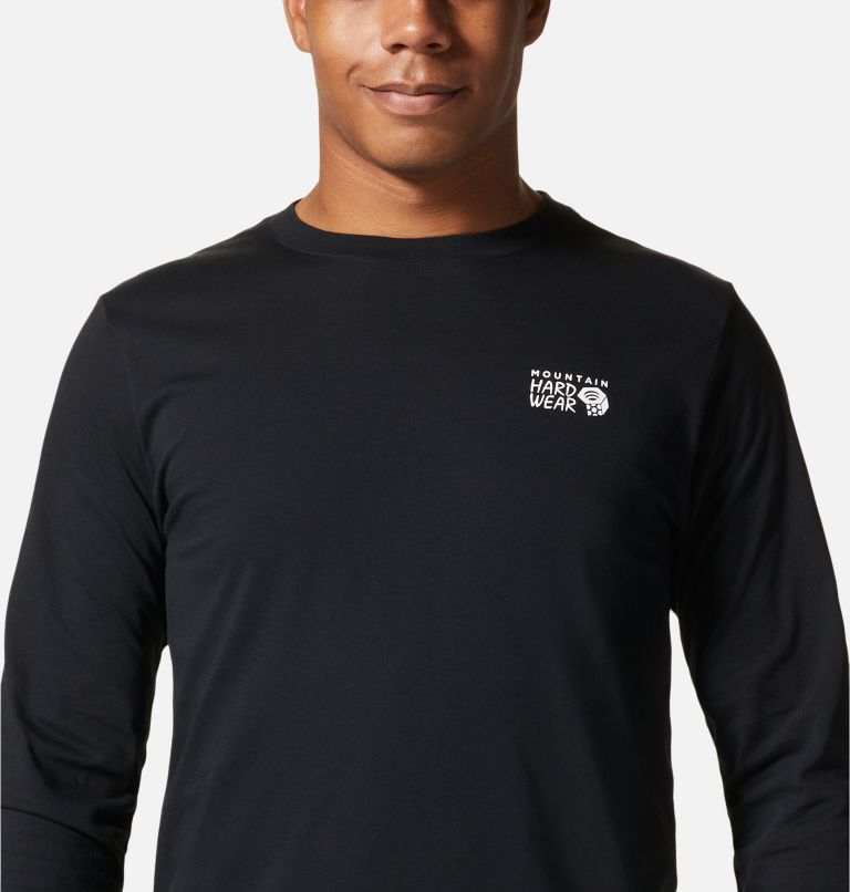 Men's MHW Logo in a Box Long Sleeve, Color: Black, image 4