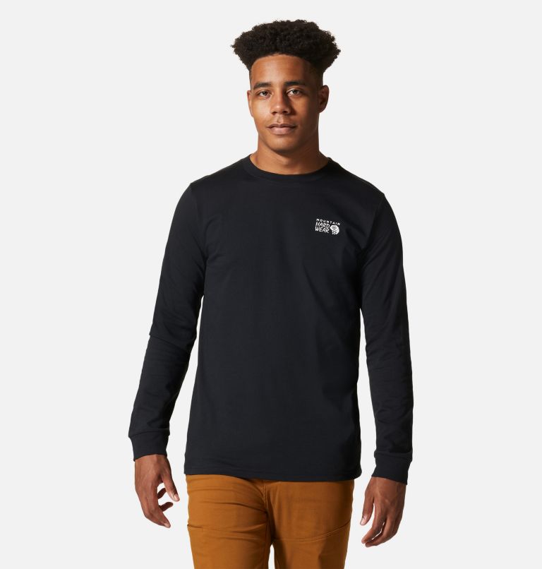 Men's MHW Logo in a Box Long Sleeve, Color: Black, image 1