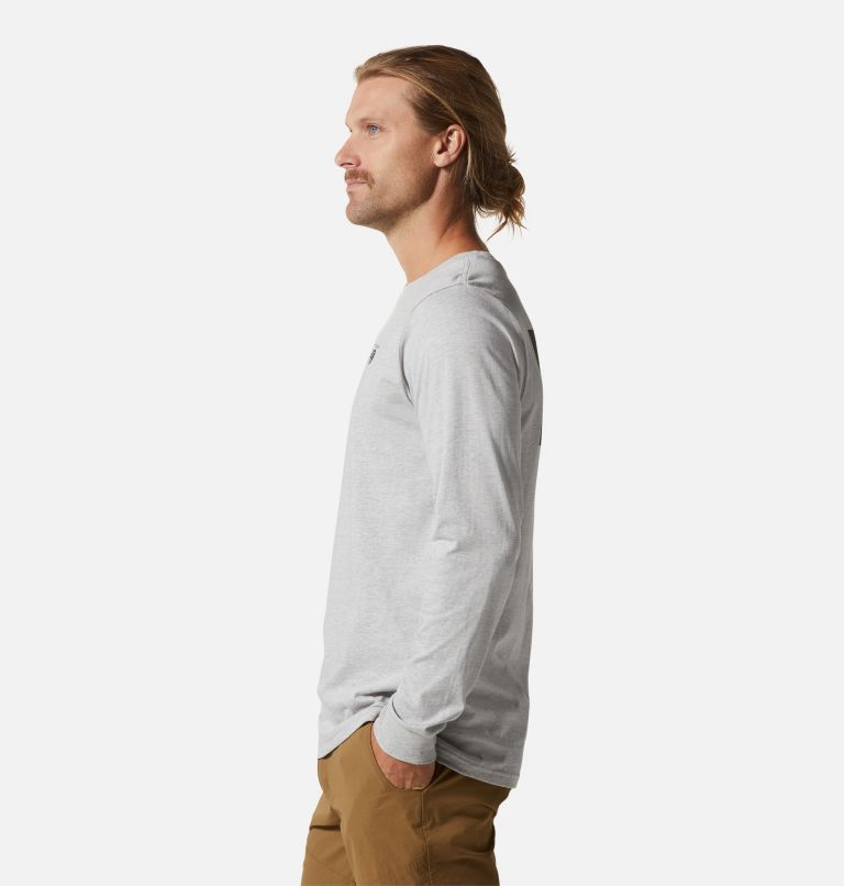 Haut à manches longues Box Logo Homme, Color: Hardwear Grey Heather, image 3