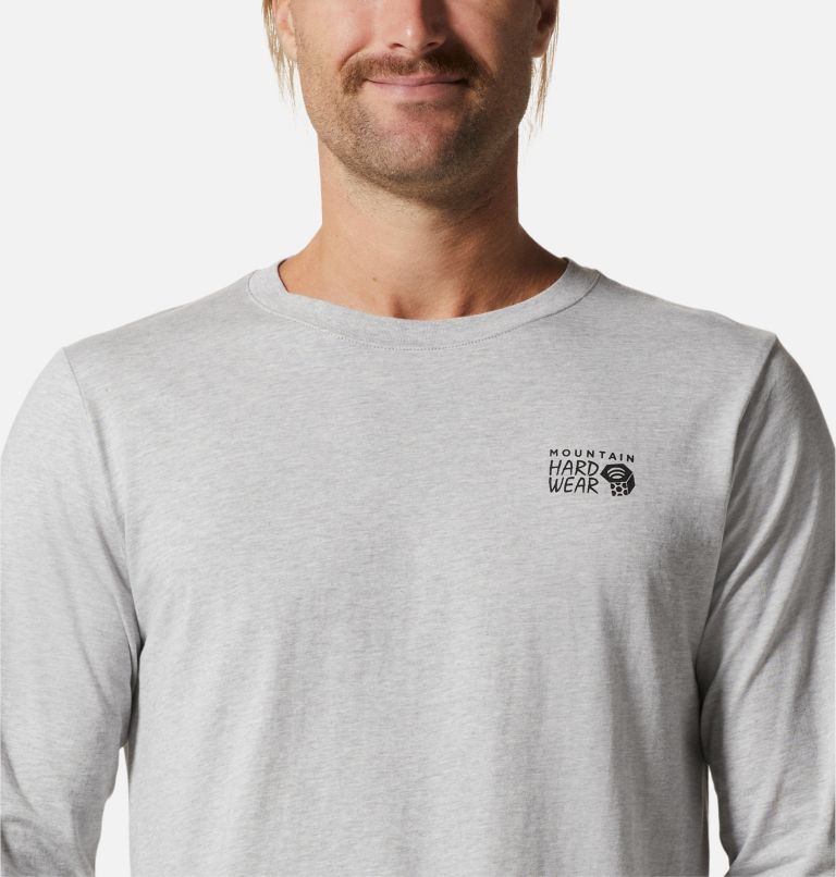 T-shirt à manches longues MHW Logo in a Box Homme, Color: Hardwear Grey Heather, image 4