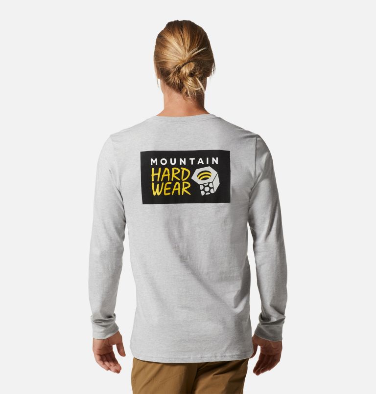 Haut à manches longues Box Logo Homme, Color: Hardwear Grey Heather, image 2