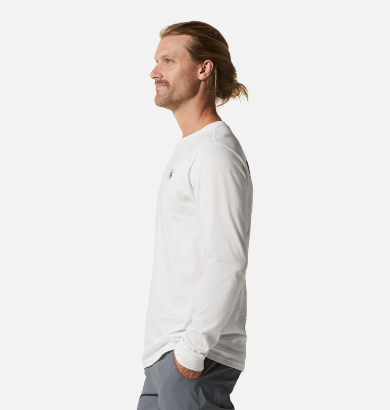 T-shirt à manches longues MHW Logo in a Box Homme, Color: Fogbank, image 3