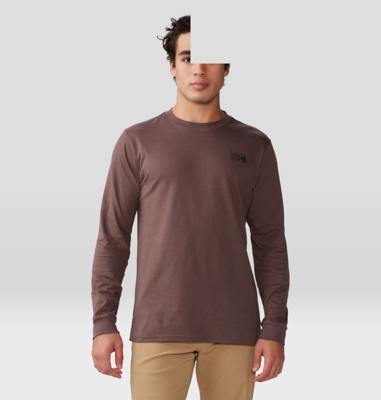 Haut à manches longues Box Logo Homme, Color: Carob, image 1
