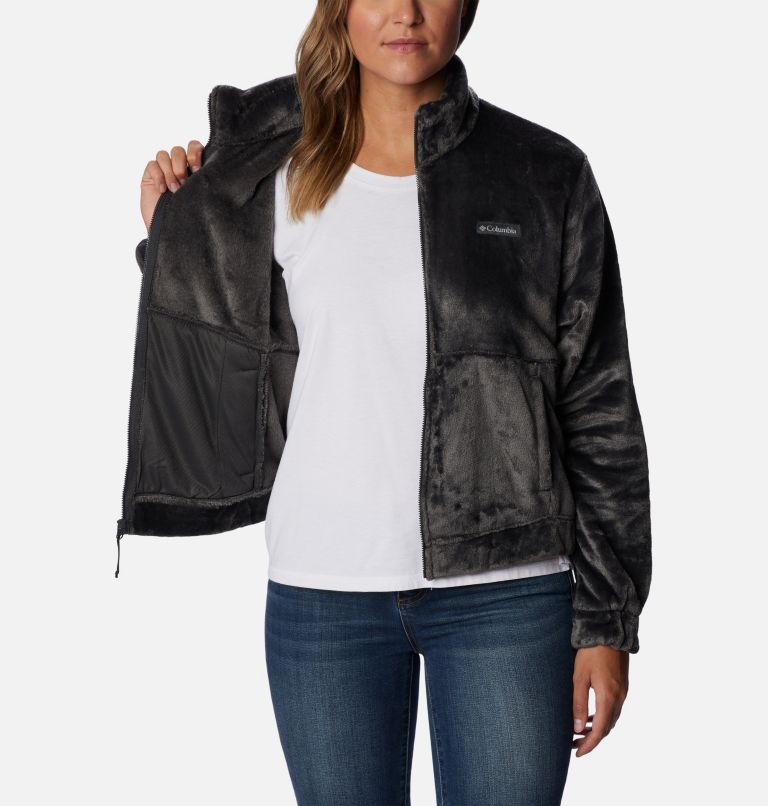 Chaqueta de forro polar sherpa corta Fireside™ para mujer